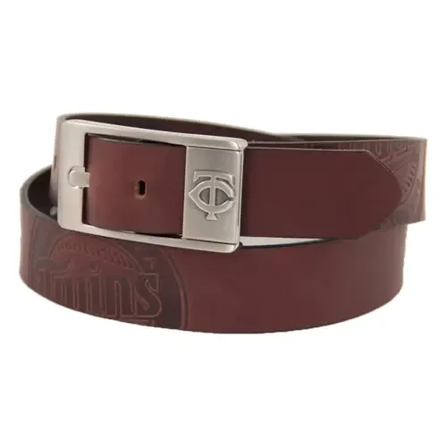 Minnesota Twins Brandish Leather Belt by EAGLES WINGS