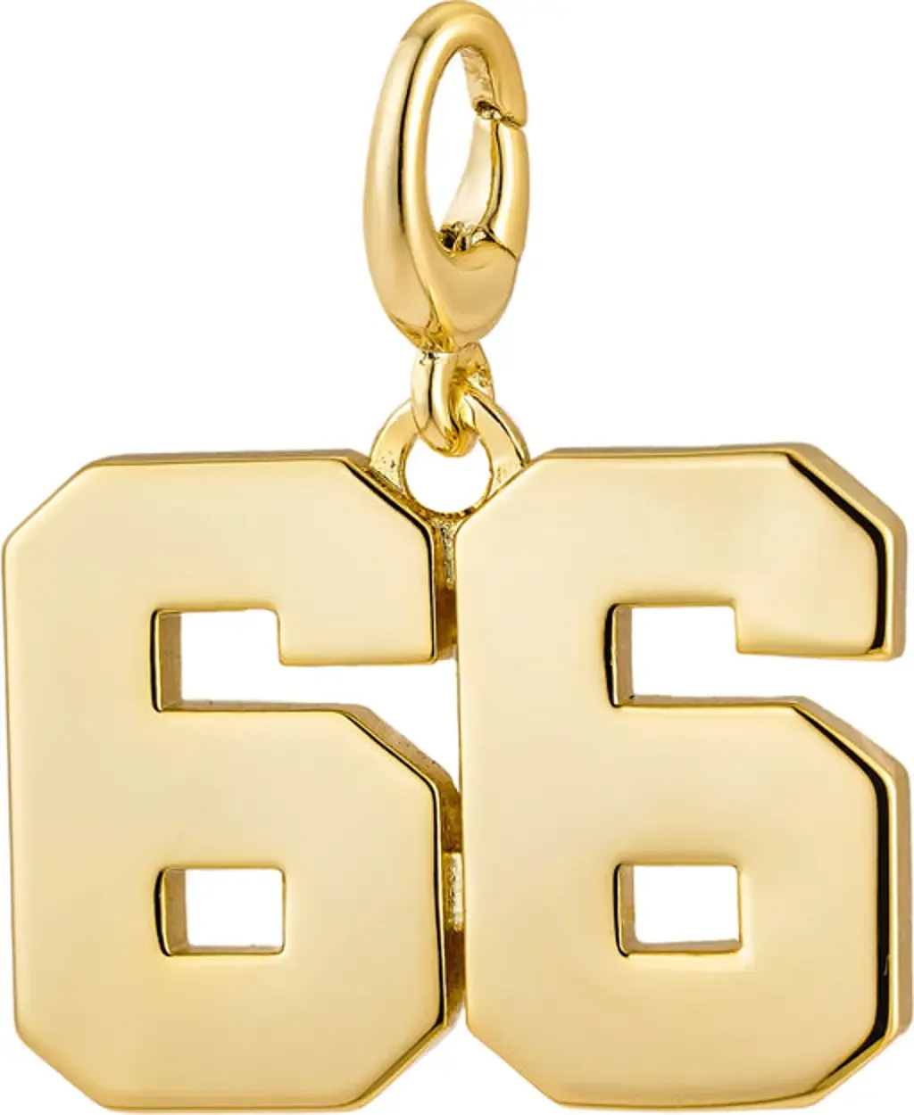 Drip Digits Number Pendant Charm