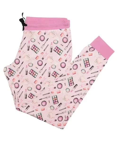 Makeup Print Relaxed Lounge Pants by Lev Baby