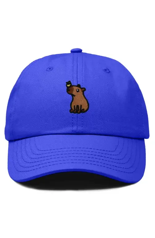 Capybara Embroidered Everyday Hat by Dalix