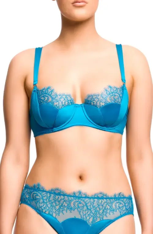 Esther Eyelash Lace & Satin Underwire Bra by Dita Von Teese