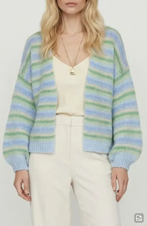 Maybe Stripe Open Front Cardigan by VERO MODA