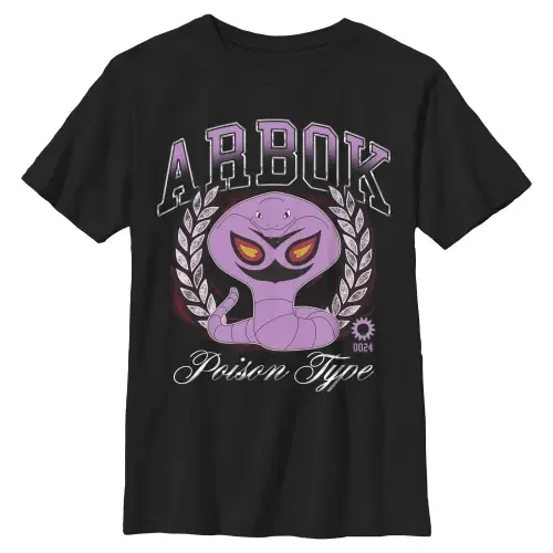 Arbok Poison Type Graphic Short Sleeve T-Shirt by POKEMON