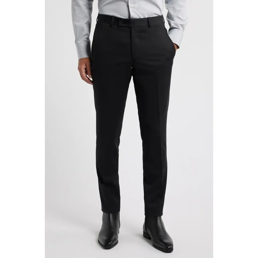 Ross Slim Fit Taper Leg Stretch Wool Pants by AllSaints
