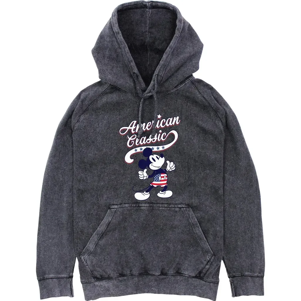 Retro American Classic Lightweight Hoodie by Mickey & Friends