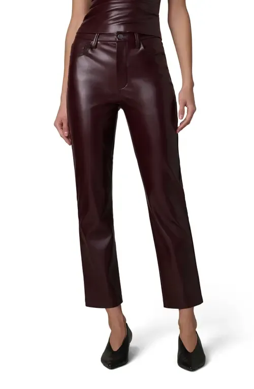 Lyra Slim Ankle Faux Leather Pants by Joe's