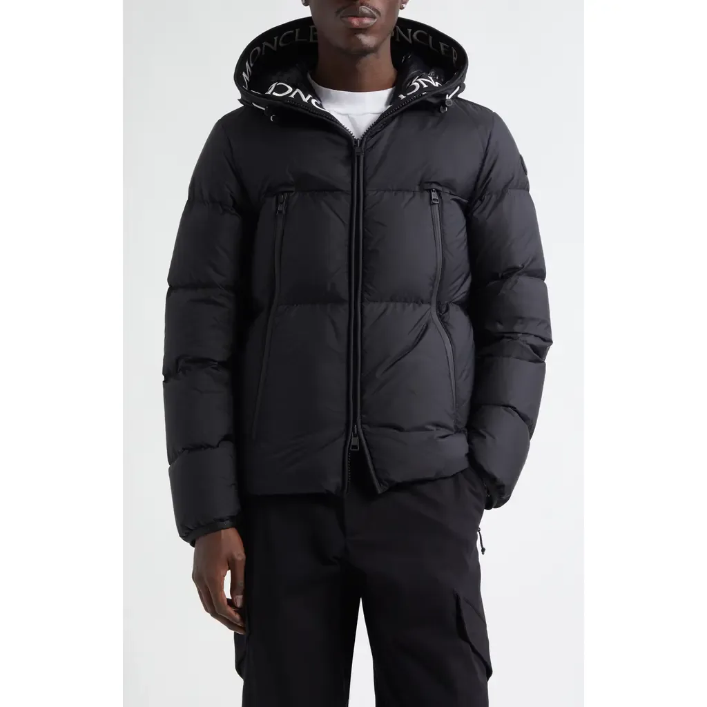 Montcla Water Repellent Short Hooded Down Jacket by Moncler