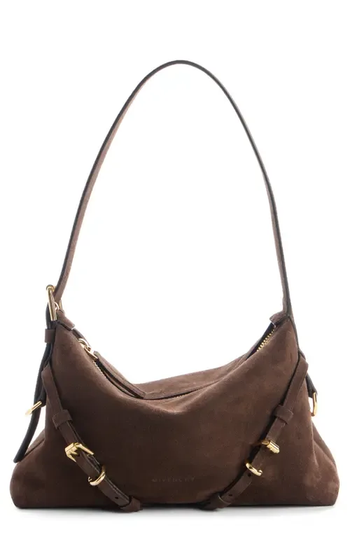 Mini Voyou Suede Shoulder Bag