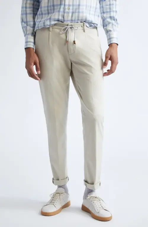 Stretch Cotton Blend Joggers by Eleventy