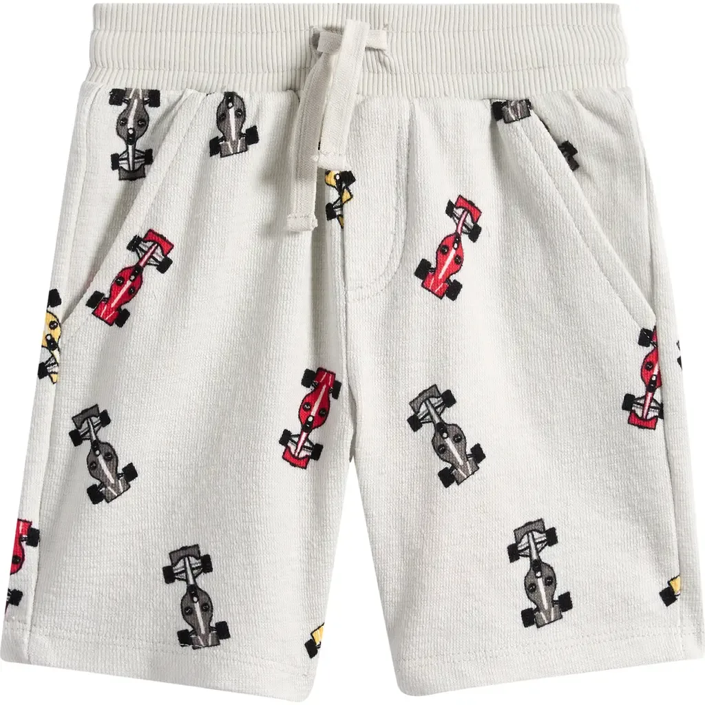 Race Car Print Organic Cotton Shorts by MILES THE LABEL