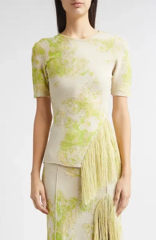 French Fray Short Sleeve Knit Top by Erdem