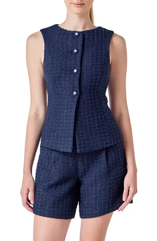 Tweed Vest by Endless Rose