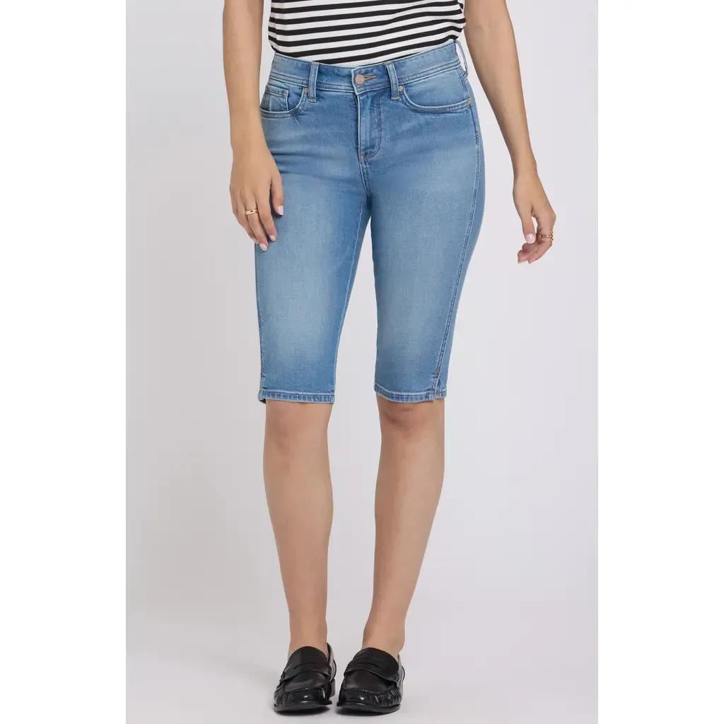 Sophie Side Slit Bike Capri Jeans by NYDJ