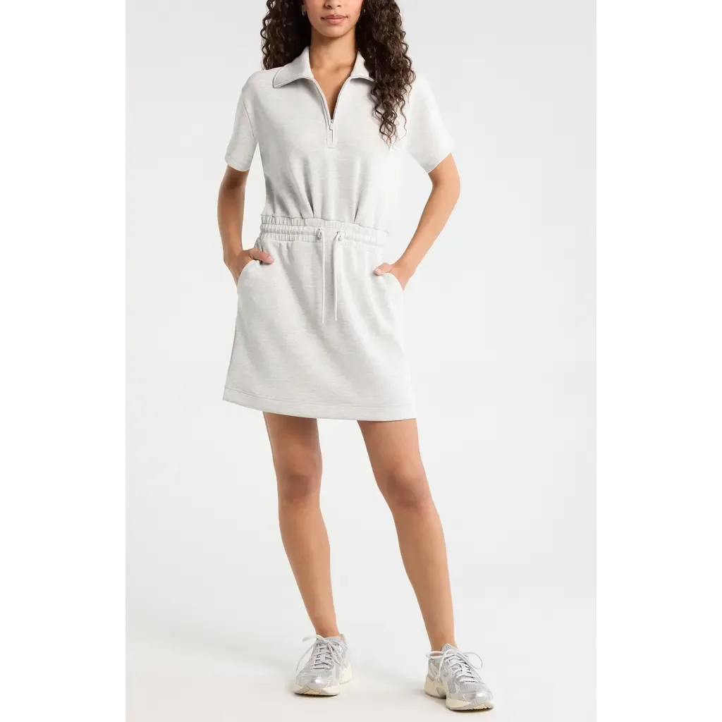 Soft Luxe Knit Quarter Zip Dress by Zella