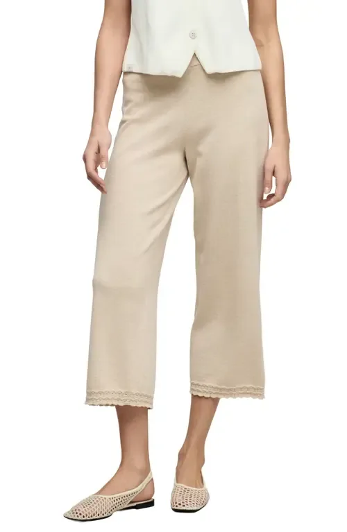 Pointelle Hem Cotton Crop Pants by barefoot dreams