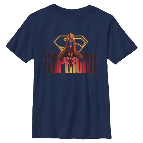 Kara Flying Logo Graphic Short Sleeve T-Shirt by Supergirl