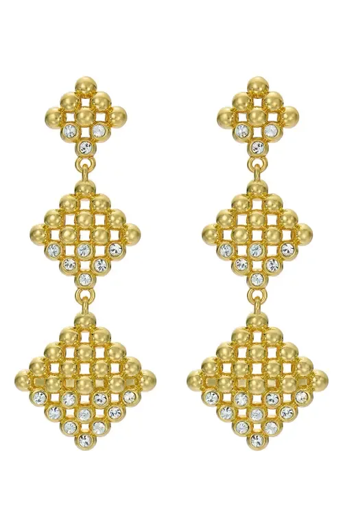 Boa Crystal Bobble Diamond Drop Earrings by Ted Baker