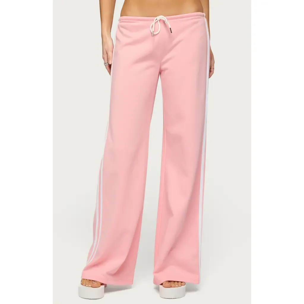 Cammile Contrast Stripe Sweatpants by EDIKTED