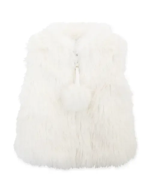 Faux Fur Zip Front Vest by Widgeon