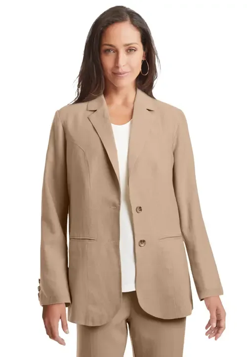 Linen Blazer by Jessica London
