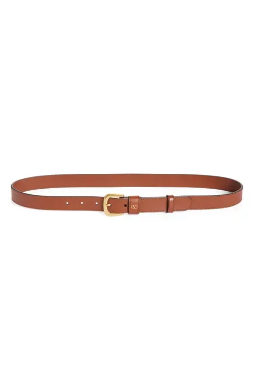 VLOGO Signature Leather Belt