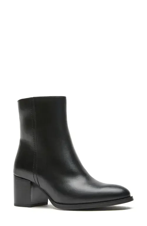 Wisdom City Dry™ Waterproof Bootie in Black Leather by La Canadienne