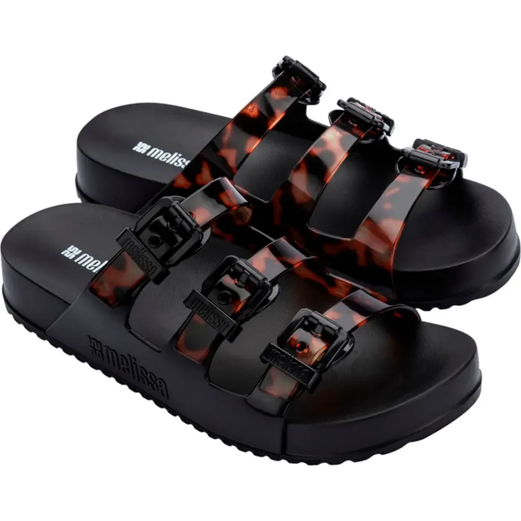 Cozy Stripes Platform Slide Sandal