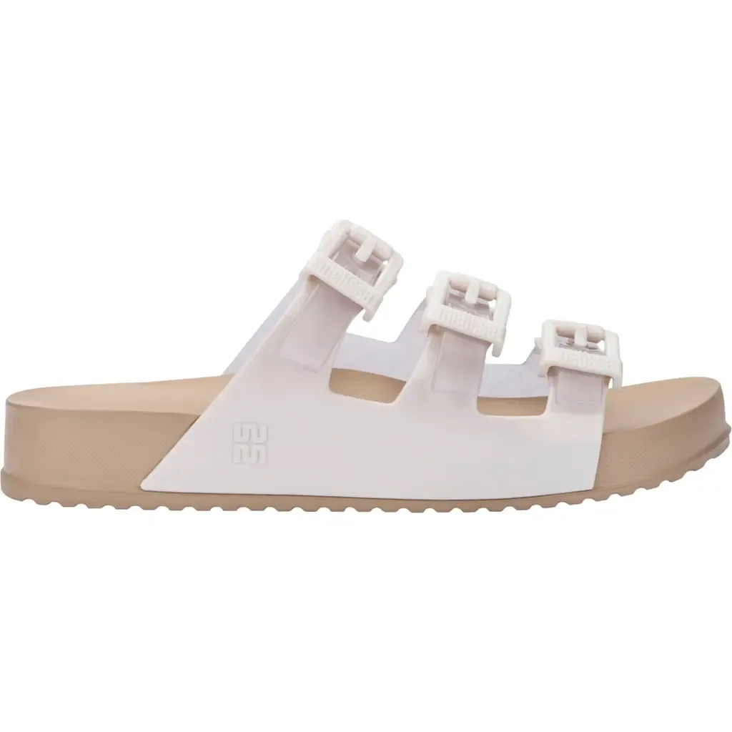 Cozy Stripes Platform Slide Sandal