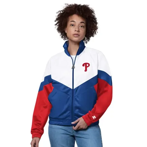 Starter Philadelphia Phillies Teamwork Raglan Full-Zip Track Jacket