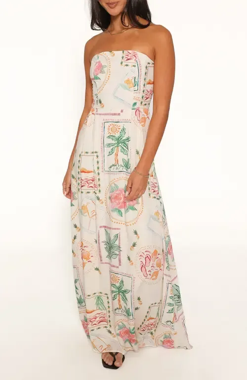 Lindon Strapless Maxi Dress by Petal & Pup