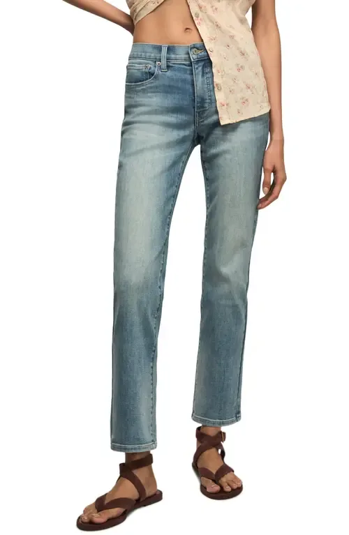 Zoe High Waist Straight Leg Jeans by Lucky Brand