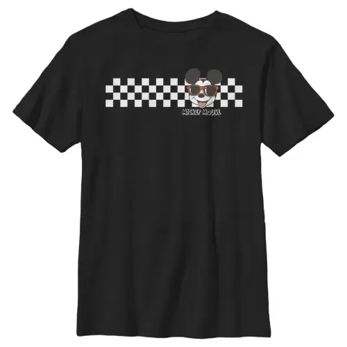 Mickey Mouse Checkers Graphic Short Sleeve T-Shirt by Mickey & Friends