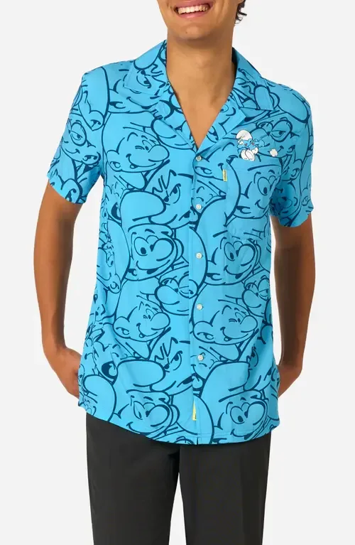 The Smurfs - Smurftastic Camp Shirt by OppoSuits