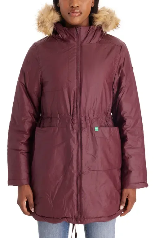 Sofia - Waxed Shell 3 in 1 Maternity Parka by Modern Eternity Maternity