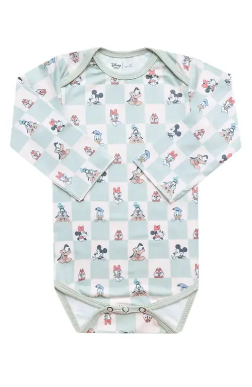 Mickey Mouse & Friends Print Long Sleeve Bodysuit by Copper Pearl