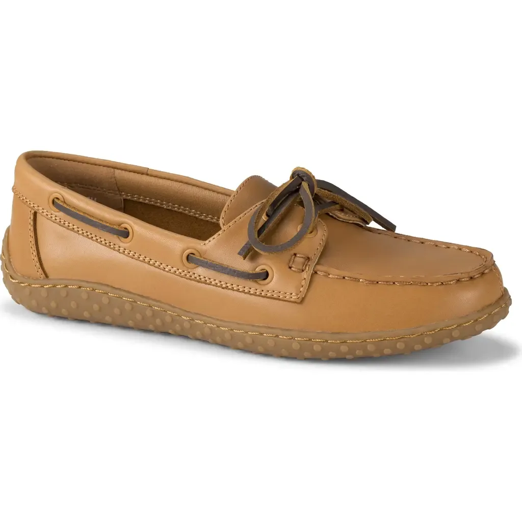 Beverlie Boat Shoe in Tan Leather