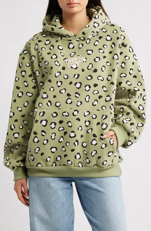 Leopard Print Core Hoodie by HAPPY CAMP3R