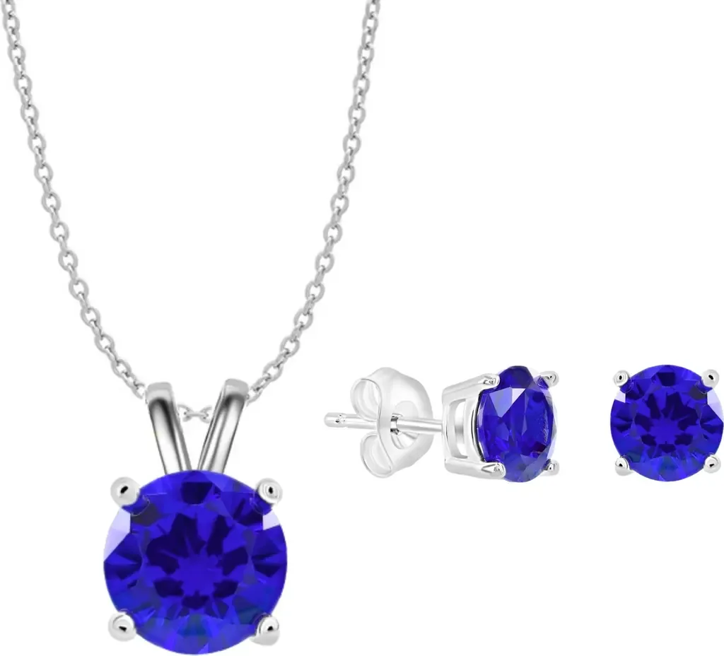 Sterling Silver Necklace and Earrings Set by Donatello Gian