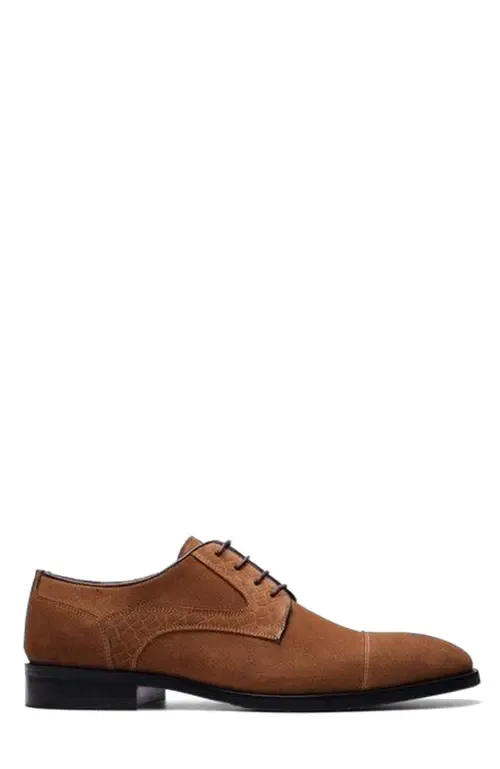 Havens Cap-Toe Derby in Saloon Brown Suede