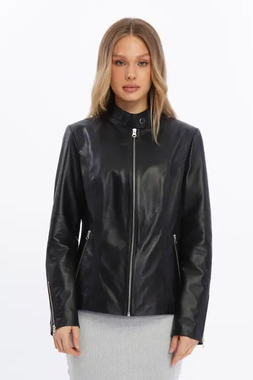 Elspeth Leather Jacket by FURNIQ UK