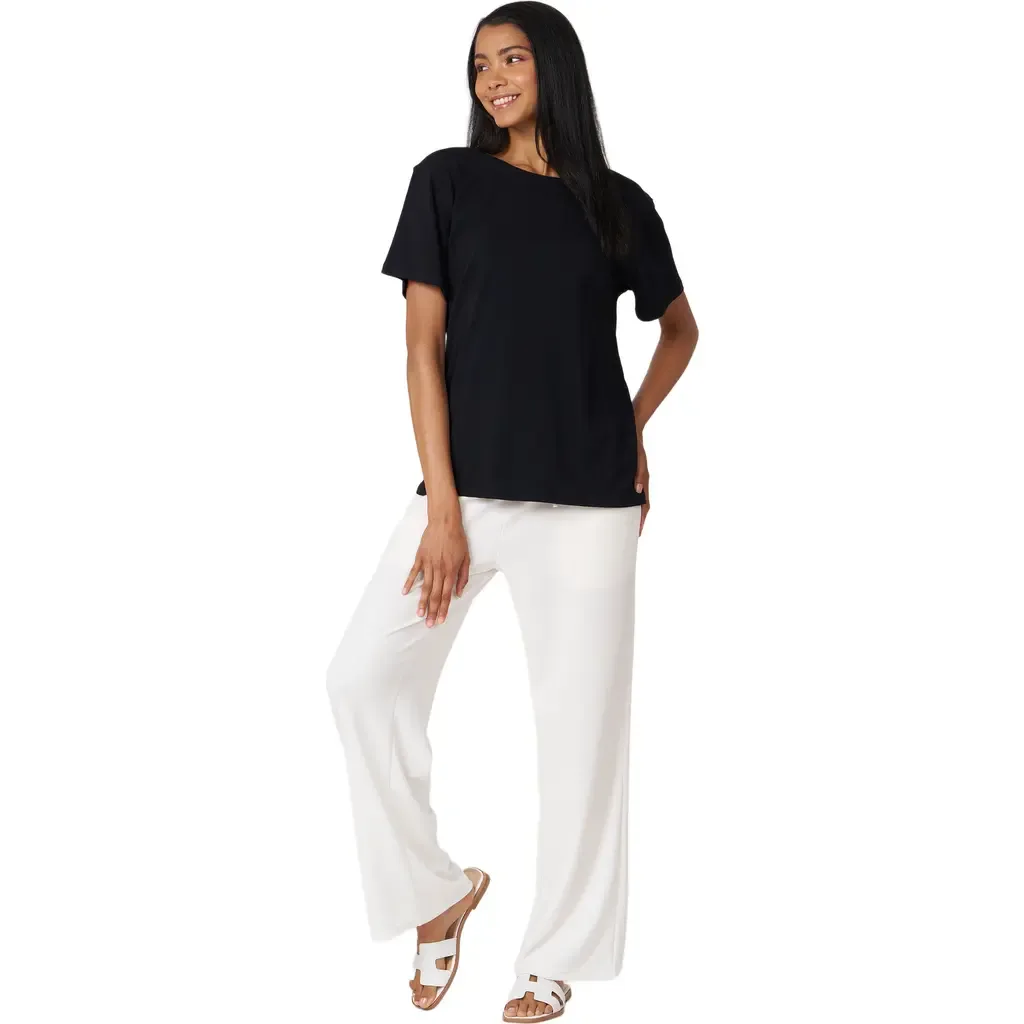 Rebody Essentials Oversized Short Sleeve Top by Rebody Active