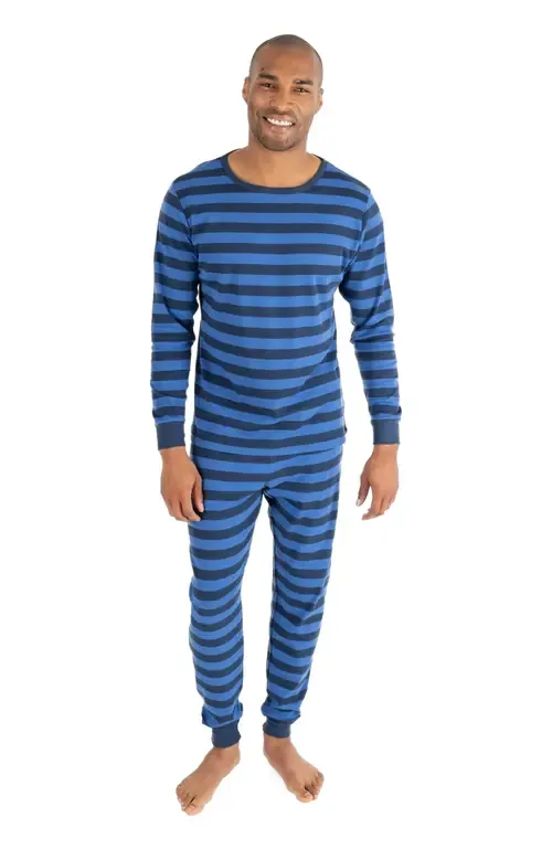 2-Pc. Cotton Long Sleeve Shirt and Pants Print Pajamas