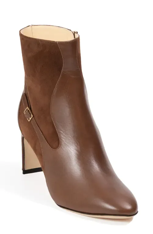 Cora Bootie Leather Ankle Boots by Elizée