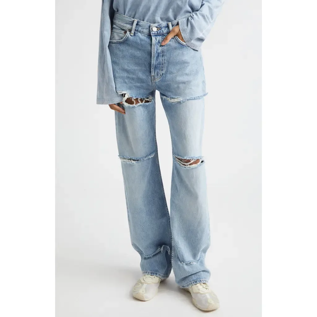 2010 Ripped Straight Leg Jeans by Acne Studios