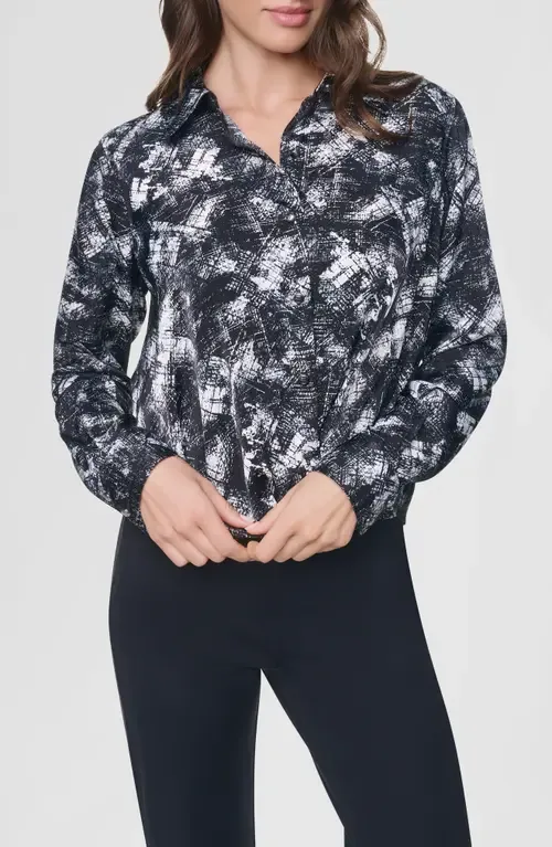 Print Twist Front Shirt by DKNY