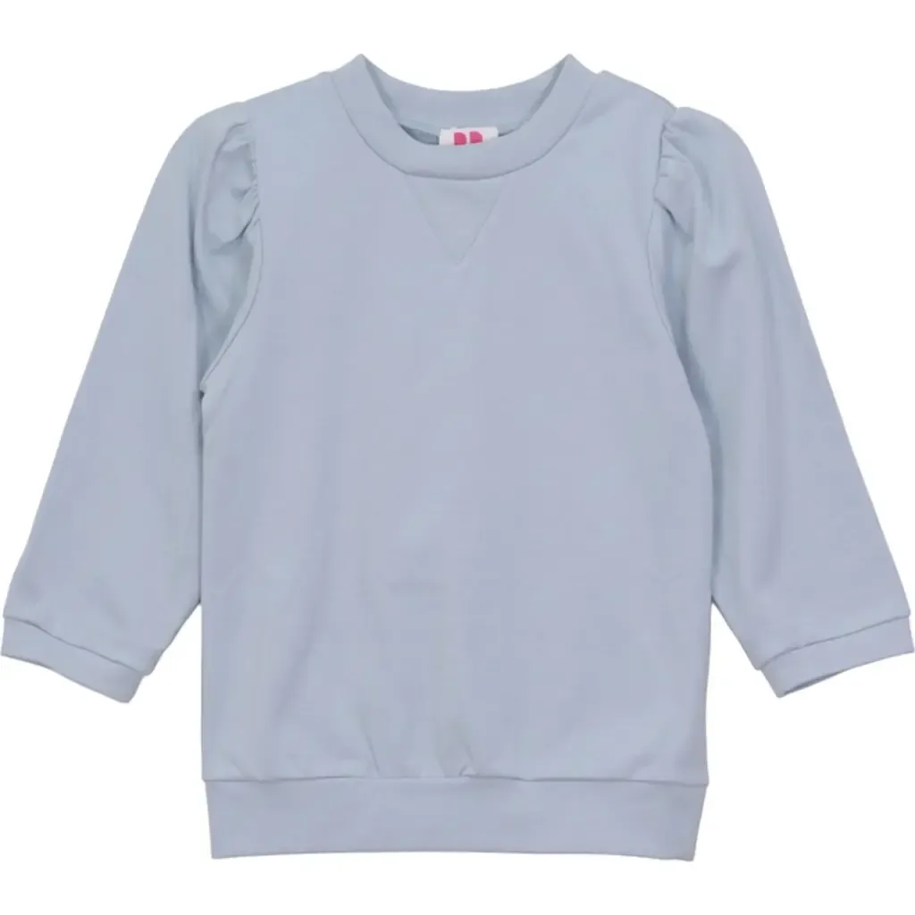 Puff Sleeve Long-Sleeve Ribbed T-Shirt by Pinky Promise
