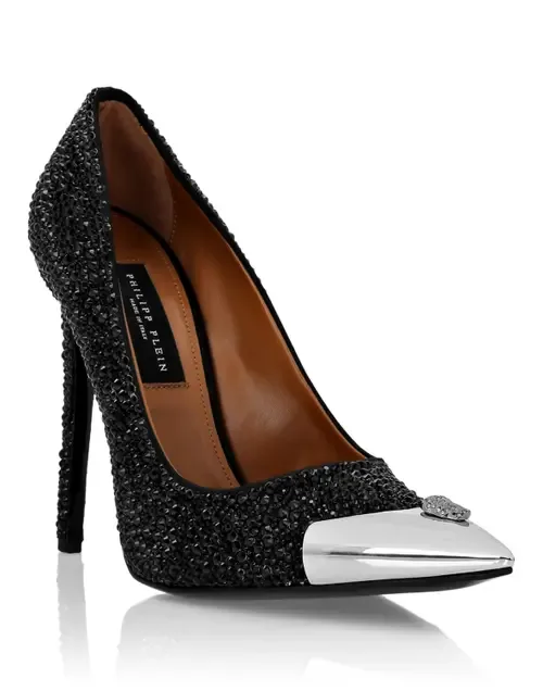 Satin Hi-Heels Mix Strass by PHILIPP PLEIN