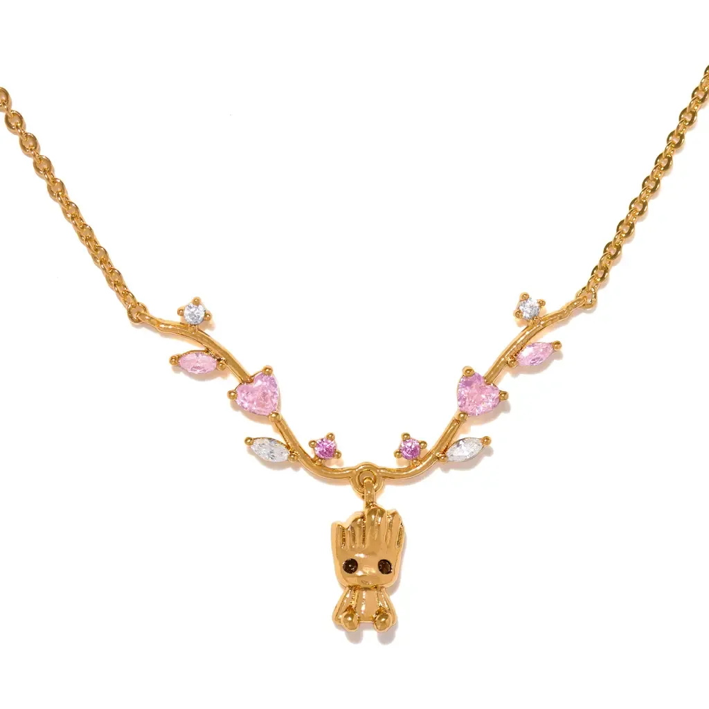 Marvel's Groot Cubic Zirconia Pendant Necklace by Girls Crew