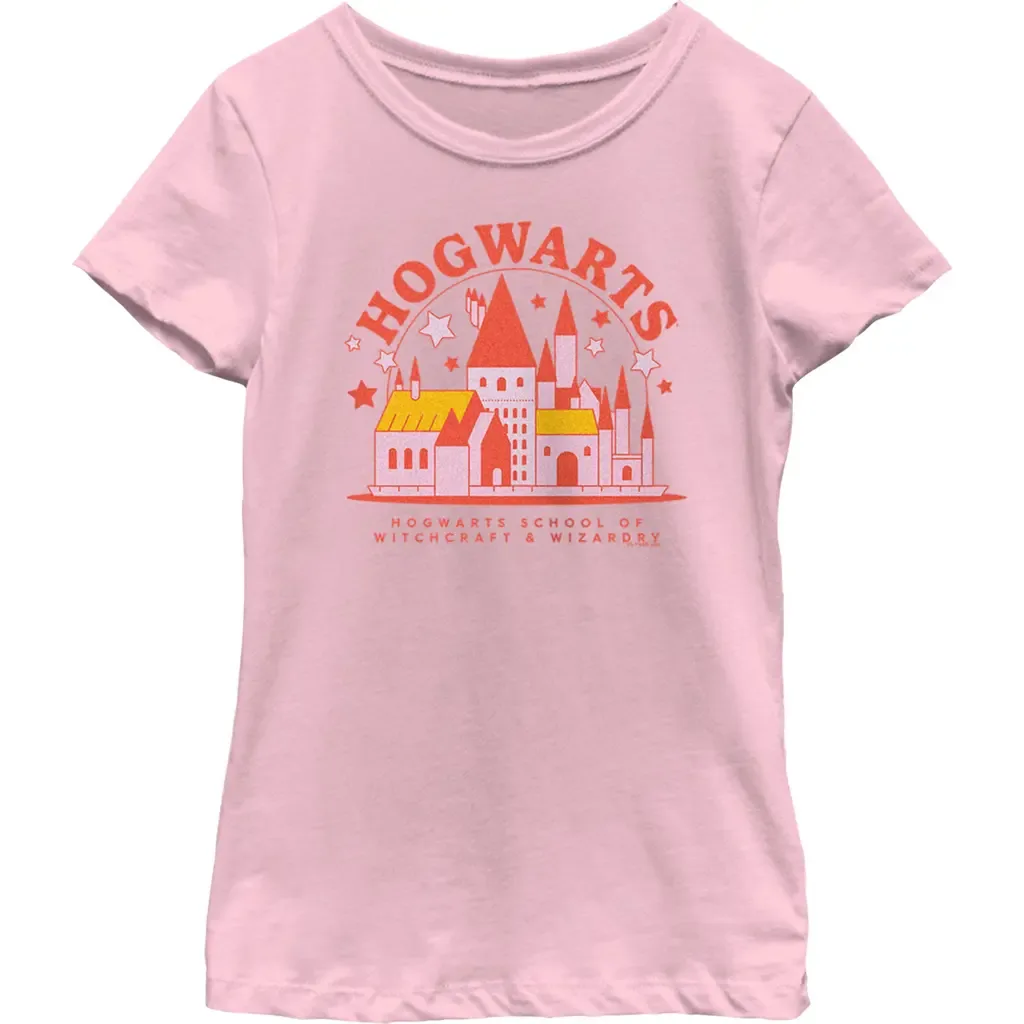 Cute Starry Hogwarts Graphic Short Sleeve T-Shirt by HARRY POTTER