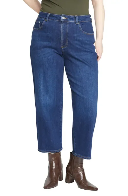 Donna Curve High Waist Straight Leg Jeans